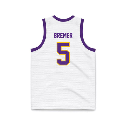 Minn. St. - NCAA Women's Basketball : Natalie Bremer - White Basketball Jersey-1