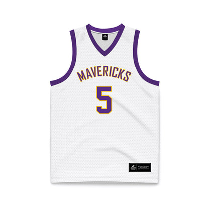 Minn. St. - NCAA Women's Basketball : Natalie Bremer - White Basketball Jersey-0
