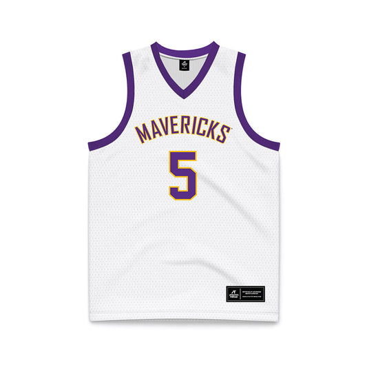 Minn. St. - NCAA Women's Basketball : Natalie Bremer - White Basketball Jersey-0