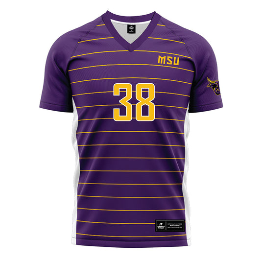 Minn. St. - NCAA Women's Soccer : Taryn Johnson - Purple Soccer Jersey-0