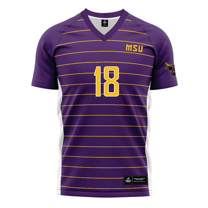 Minn. St. - NCAA Women's Soccer : Aubrey Bahl - Purple Soccer Jersey-0