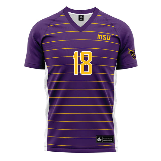 Minn. St. - NCAA Women's Soccer : Aubrey Bahl - Purple Soccer Jersey-0