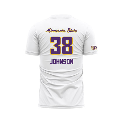 Minn. St. - NCAA Women's Soccer : Taryn Johnson - White Soccer Jersey-1