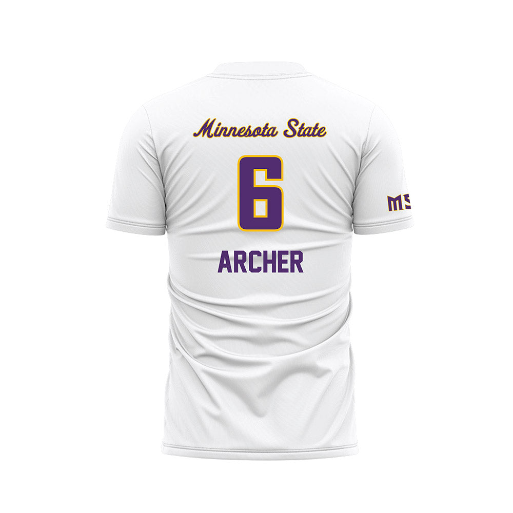 Minn. St. - NCAA Women's Soccer : Maddix Archer - White Soccer Jersey-1