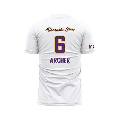 Minn. St. - NCAA Women's Soccer : Maddix Archer - White Soccer Jersey-1
