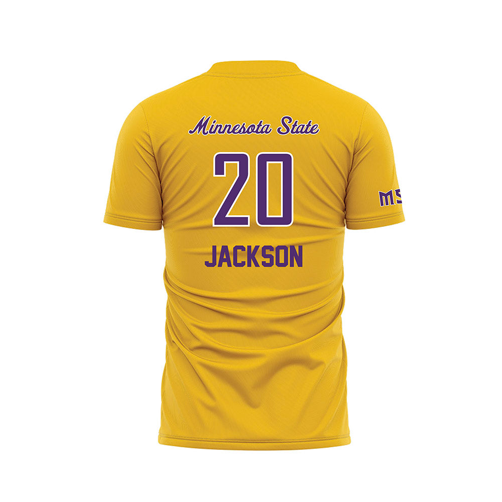 Minn. St. - NCAA Women's Soccer : Jade Jackson - Gold Soccer Jersey-1