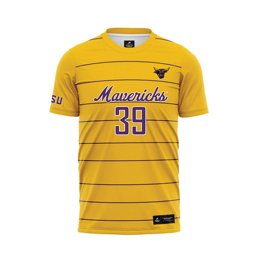 Minn. St. - NCAA Women's Soccer : Megan Grater - Gold Soccer Jersey-0