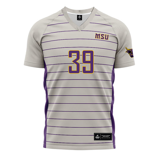 Minn. St. - NCAA Women's Soccer : Megan Grater - Grey Soccer Jersey-0