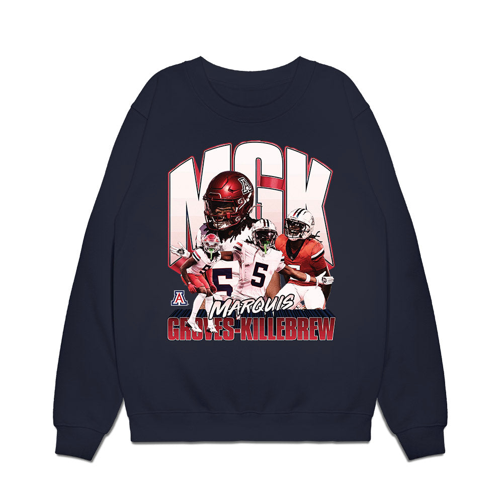 Arizona - NCAA Football : Marquis Groves-Killebrew - Collage Premium Crewneck Sweatshirt-0
