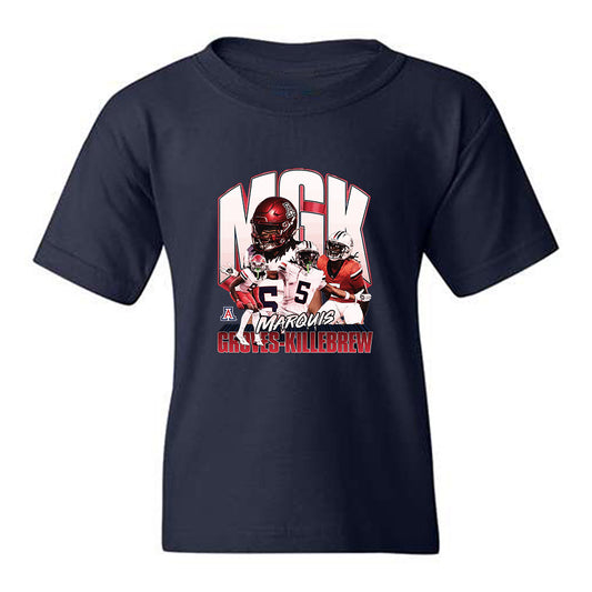 Arizona - NCAA Football : Marquis Groves-Killebrew - Collage Youth T-Shirt-0