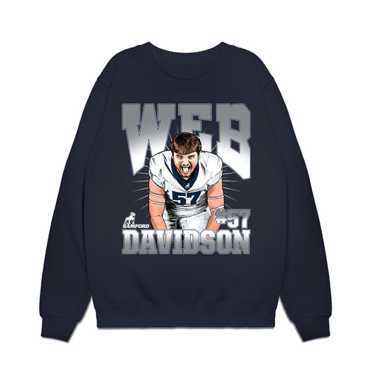 Samford - NCAA Football : Web Davidson - Premium Crewneck Sweatshirt-0