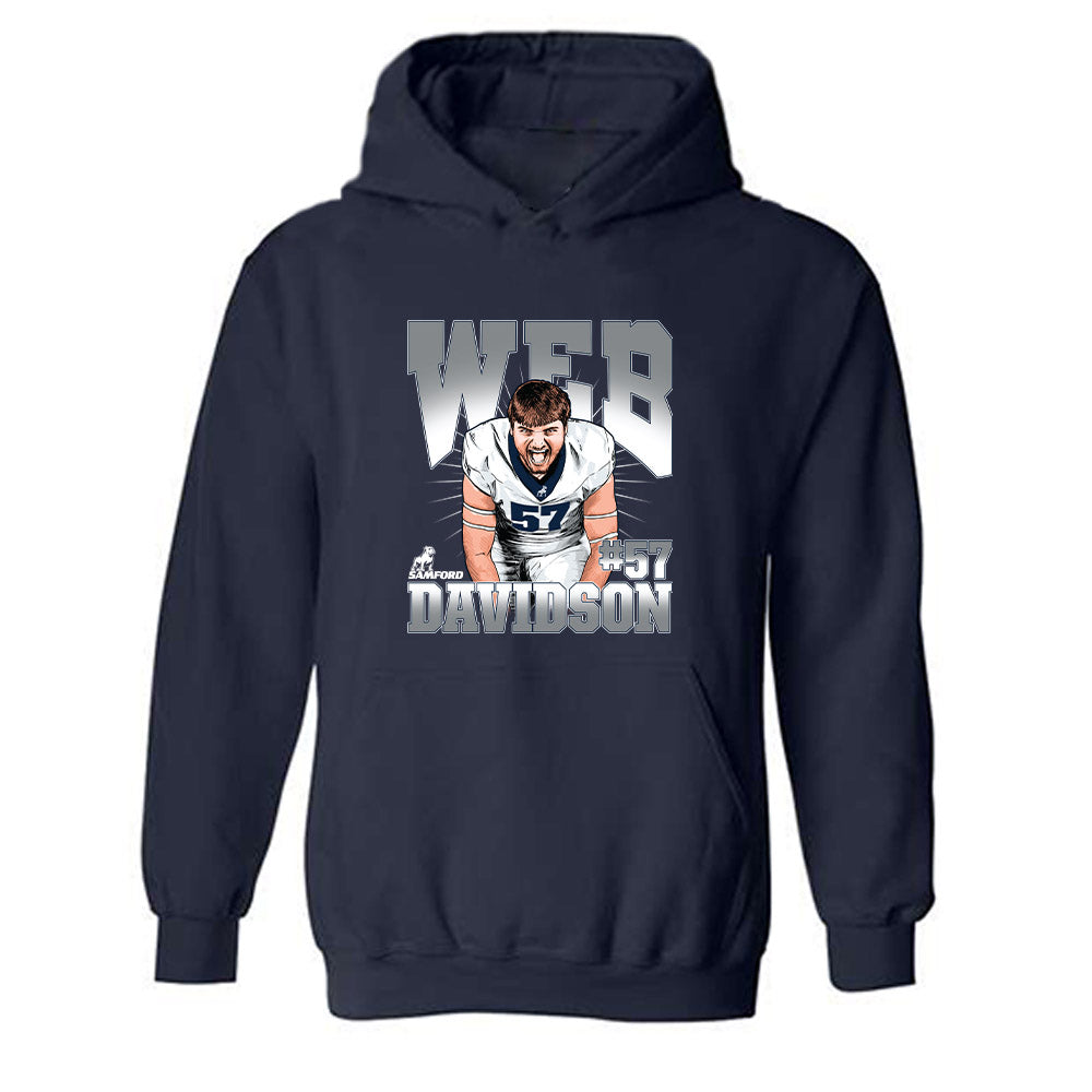 Samford - NCAA Football : Web Davidson - Hooded Sweatshirt-0
