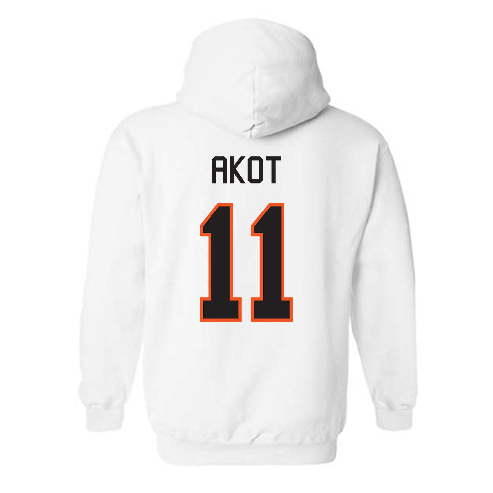 Oklahoma State - NCAA Women's Basketball : Achol Akot - Classic Shersey Hooded Sweatshirt-1