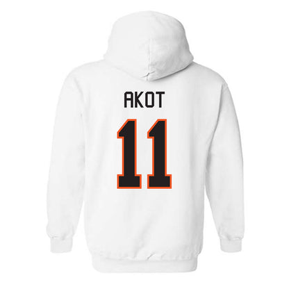 Oklahoma State - NCAA Women's Basketball : Achol Akot - Classic Shersey Hooded Sweatshirt-1