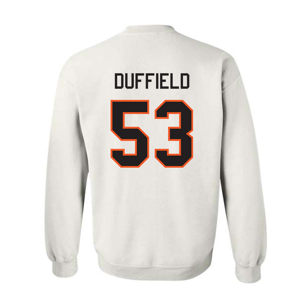 Oklahoma State - NCAA Football : Jaxson Duffield - Classic Shersey Crewneck Sweatshirt-1