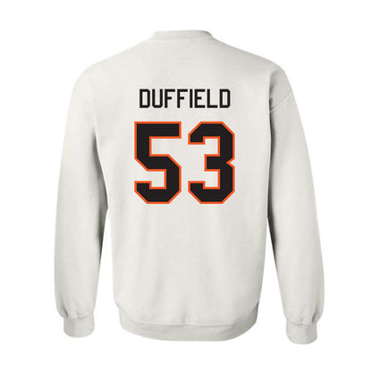 Oklahoma State - NCAA Football : Jaxson Duffield - Classic Shersey Crewneck Sweatshirt-1