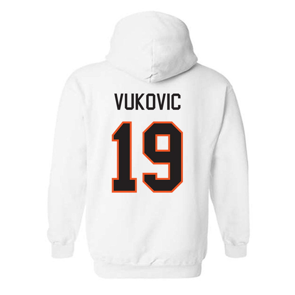 Oklahoma State - NCAA Men's Basketball : Andrija Vukovic - Classic Shersey Hooded Sweatshirt-1