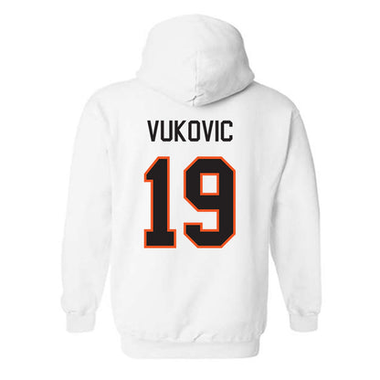 Oklahoma State - NCAA Men's Basketball : Andrija Vukovic - Classic Shersey Hooded Sweatshirt-1