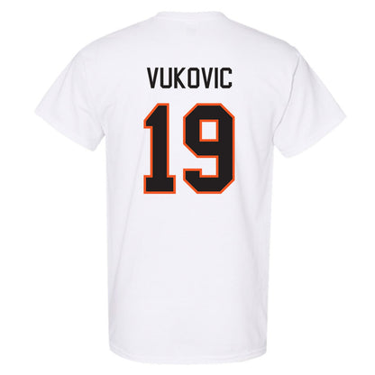 Oklahoma State - NCAA Men's Basketball : Andrija Vukovic - Classic Shersey T-Shirt-1
