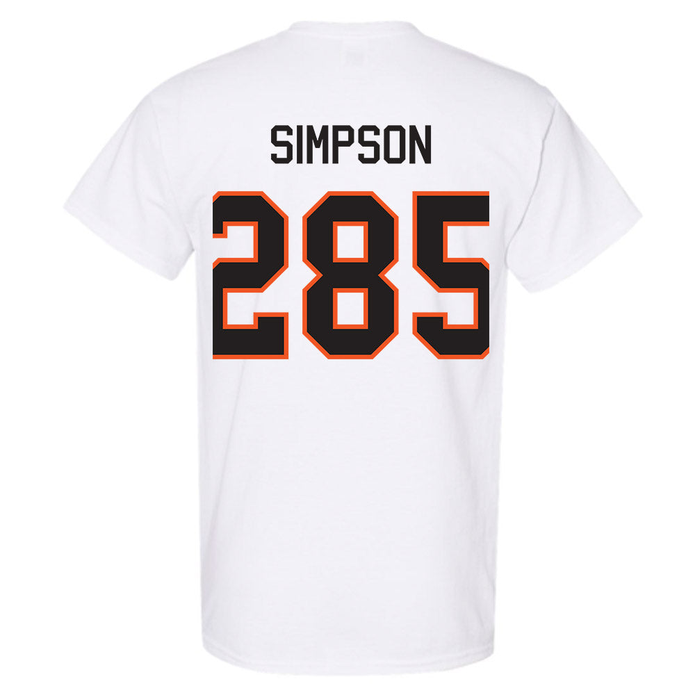Oklahoma State - NCAA Wrestling : Hayden Simpson - Classic Shersey T-Shirt-1