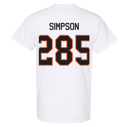 Oklahoma State - NCAA Wrestling : Hayden Simpson - Classic Shersey T-Shirt-1