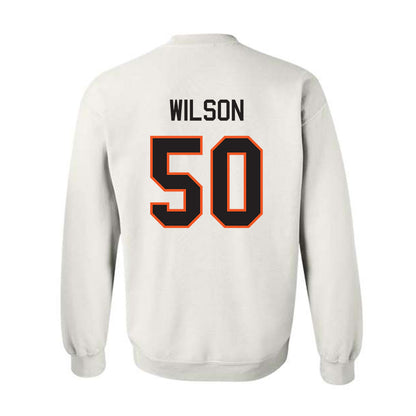 Oklahoma State - NCAA Football : Gunnar Wilson - Classic Shersey Crewneck Sweatshirt-1