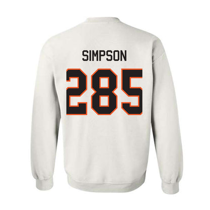 Oklahoma State - NCAA Wrestling : Hayden Simpson - Classic Shersey Crewneck Sweatshirt-1