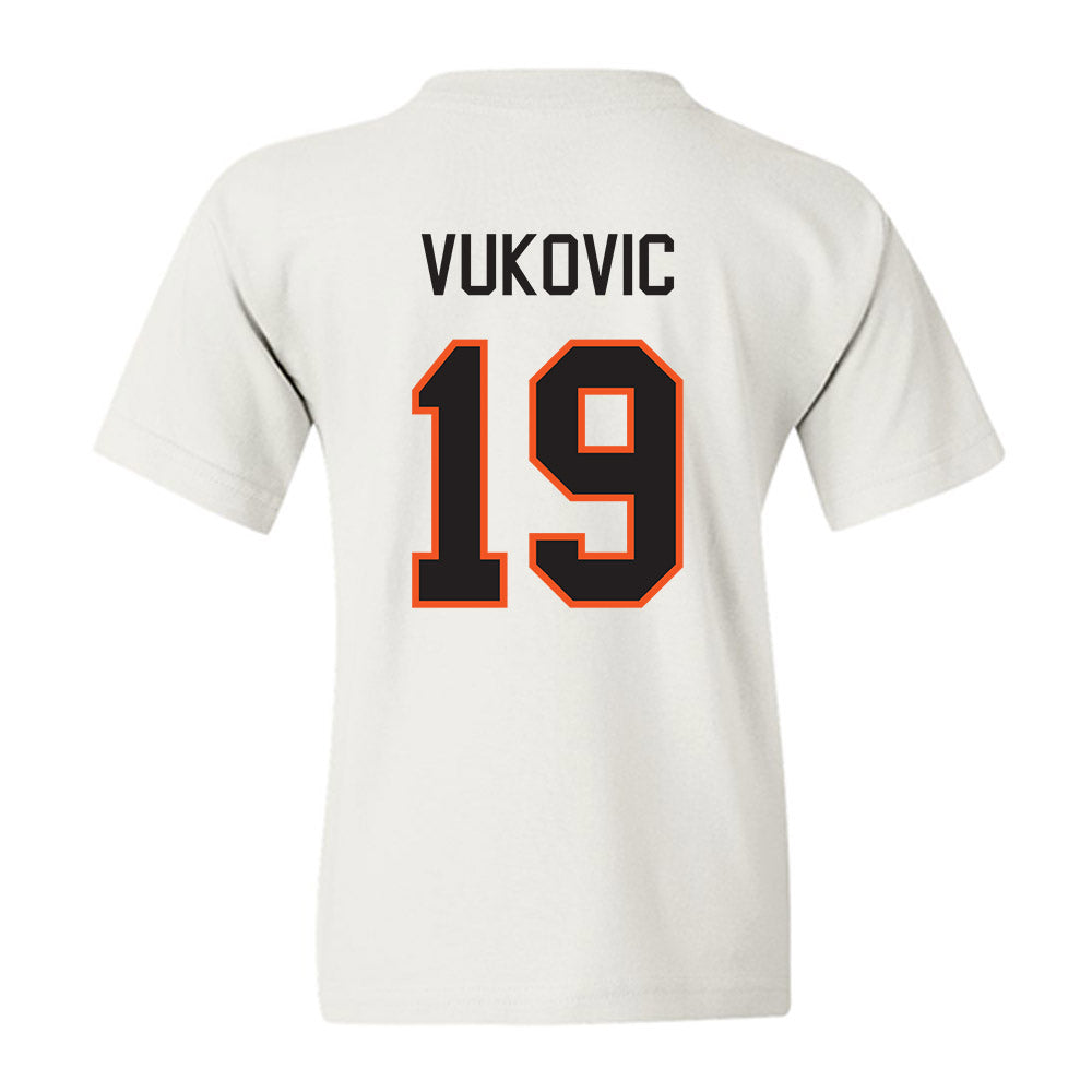 Oklahoma State - NCAA Men's Basketball : Andrija Vukovic - Classic Shersey Youth T-Shirt-1