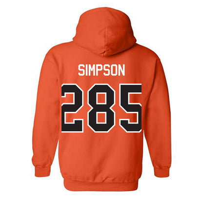 Oklahoma State - NCAA Wrestling : Hayden Simpson - Classic Shersey Hooded Sweatshirt-1