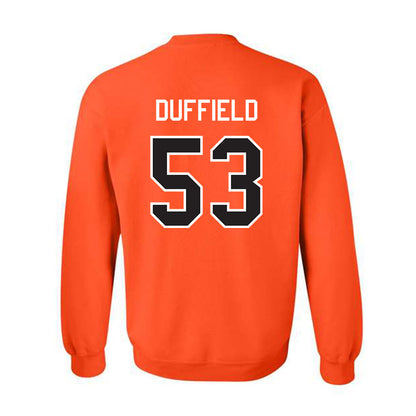 Oklahoma State - NCAA Football : Jaxson Duffield - Classic Shersey Crewneck Sweatshirt-1
