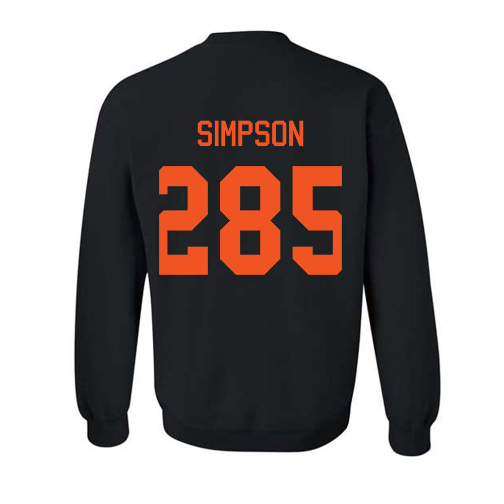 Oklahoma State - NCAA Wrestling : Hayden Simpson - Classic Shersey Crewneck Sweatshirt-1