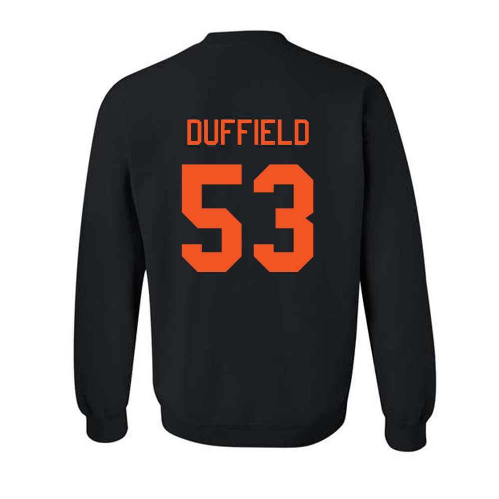 Oklahoma State - NCAA Football : Jaxson Duffield - Classic Shersey Crewneck Sweatshirt-1