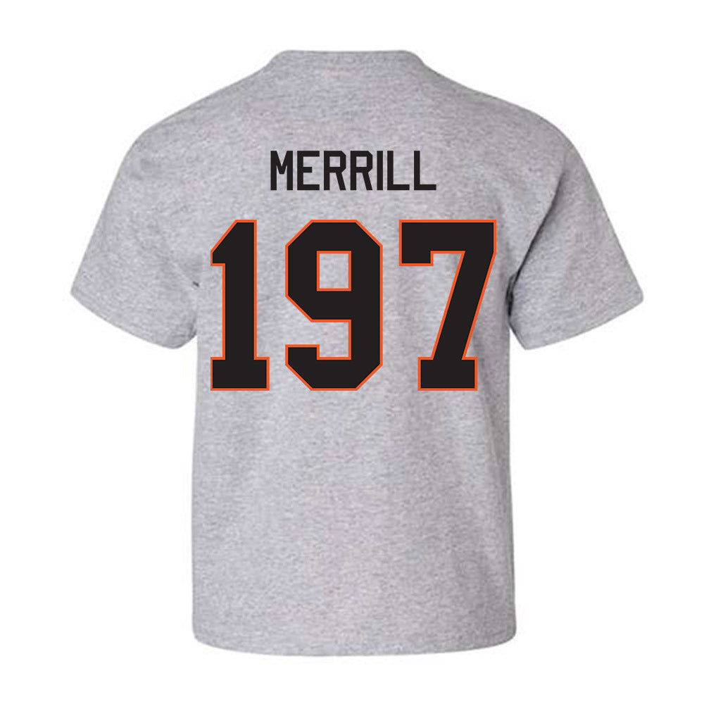 Oklahoma State - NCAA Wrestling : Cody Merrill - Classic Shersey Youth T-Shirt-1