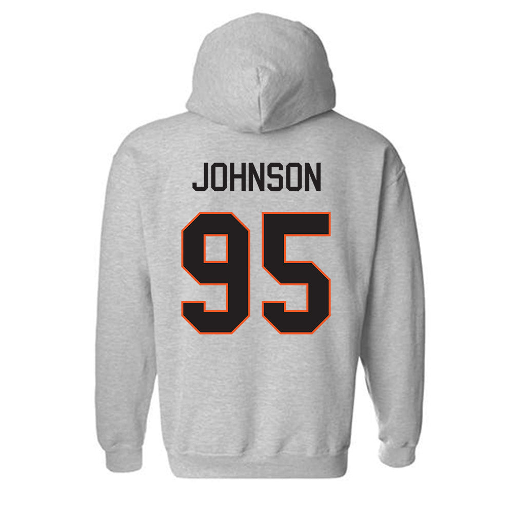 Oklahoma State - NCAA Football : Jaleel Johnson - Classic Shersey Hooded Sweatshirt-1