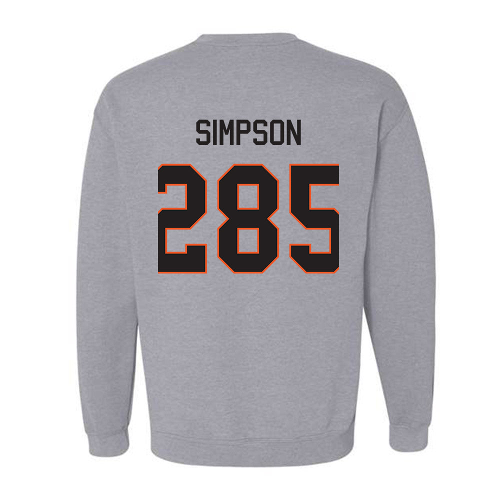 Oklahoma State - NCAA Wrestling : Hayden Simpson - Classic Shersey Crewneck Sweatshirt-1