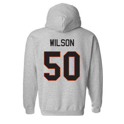 Oklahoma State - NCAA Football : Gunnar Wilson - Classic Shersey Hooded Sweatshirt-1