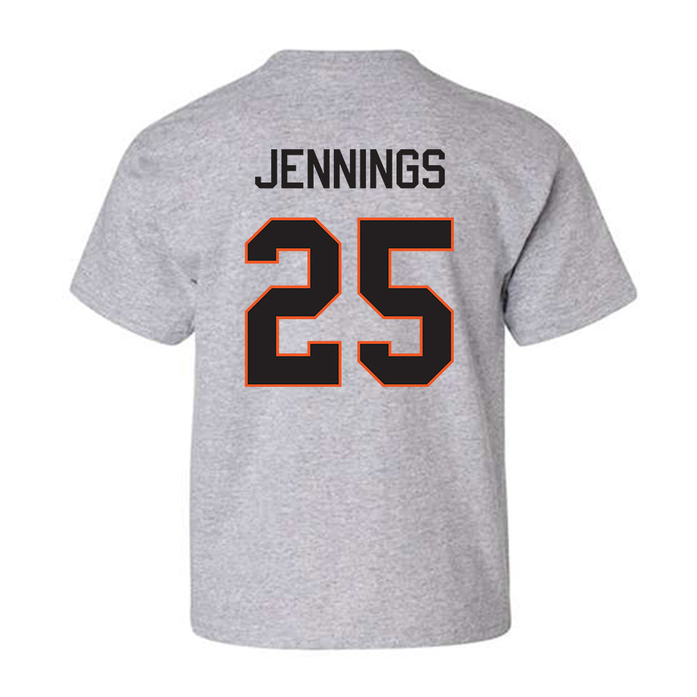 Oklahoma State - NCAA Men's Basketball : Robert Jennings - Classic Shersey Youth T-Shirt-1