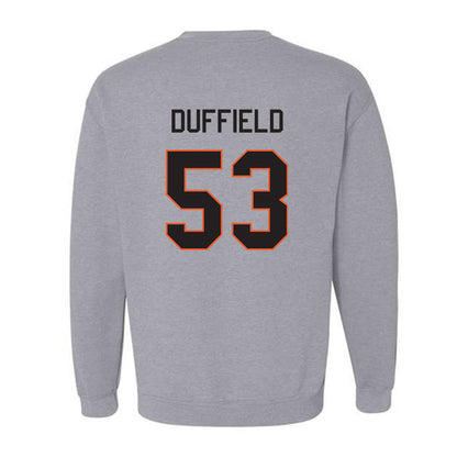 Oklahoma State - NCAA Football : Jaxson Duffield - Classic Shersey Crewneck Sweatshirt-1