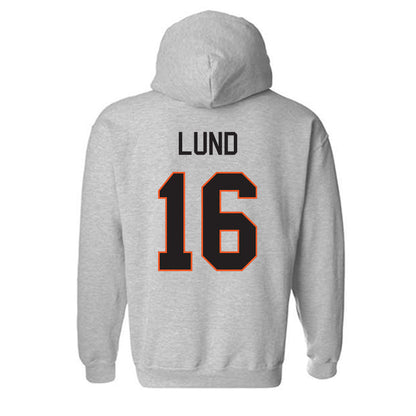 Oklahoma State - NCAA Baseball : Ethan Lund - Classic Shersey Hooded Sweatshirt-1