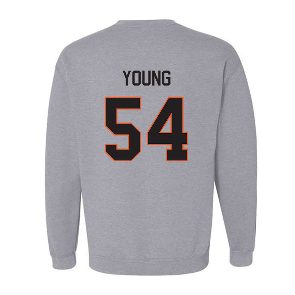 Oklahoma State - NCAA Football : Austin Young - Classic Shersey Crewneck Sweatshirt-1