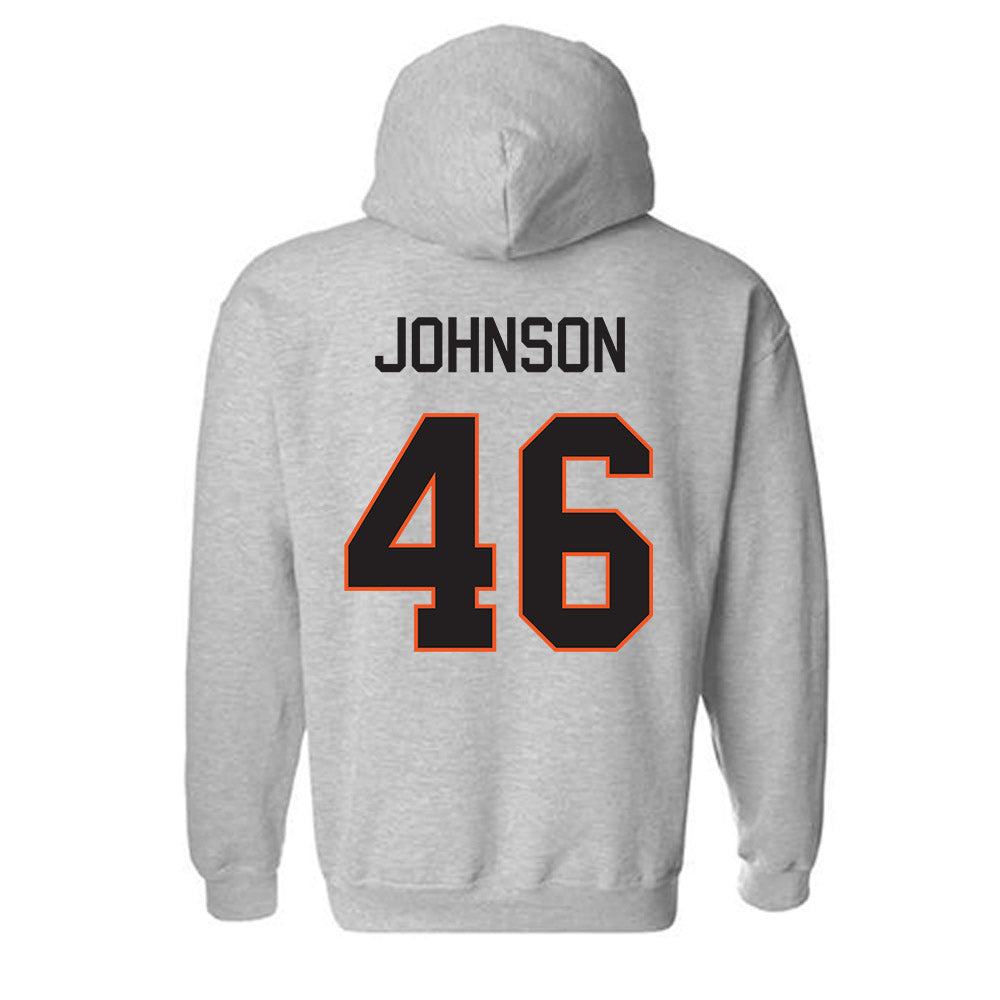 Oklahoma State - NCAA Football : Temerrick Johnson - Classic Shersey Hooded Sweatshirt-1