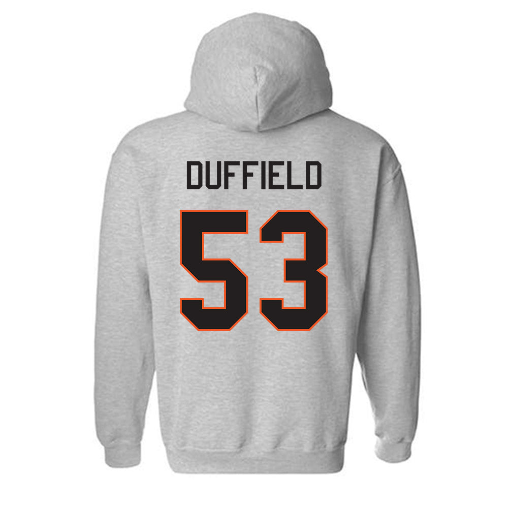 Oklahoma State - NCAA Football : Jaxson Duffield - Classic Shersey Hooded Sweatshirt-1