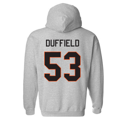 Oklahoma State - NCAA Football : Jaxson Duffield - Classic Shersey Hooded Sweatshirt-1