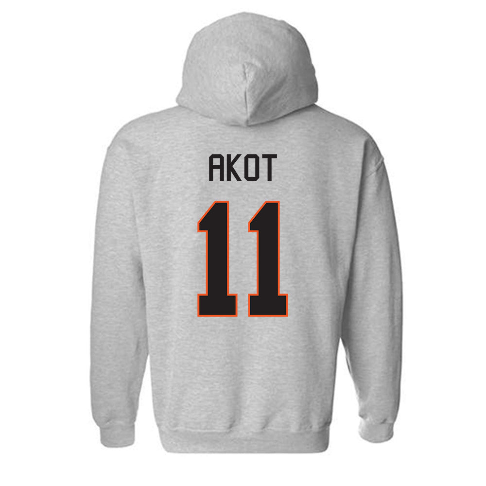 Oklahoma State - NCAA Women's Basketball : Achol Akot - Classic Shersey Hooded Sweatshirt-1