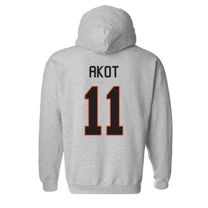 Oklahoma State - NCAA Women's Basketball : Achol Akot - Classic Shersey Hooded Sweatshirt-1