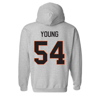 Oklahoma State - NCAA Football : Austin Young - Classic Shersey Hooded Sweatshirt-1