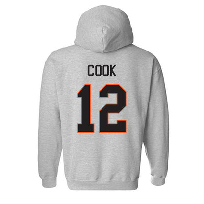 Oklahoma State - NCAA Football : Jeremy Cook - Classic Shersey Hooded Sweatshirt-1