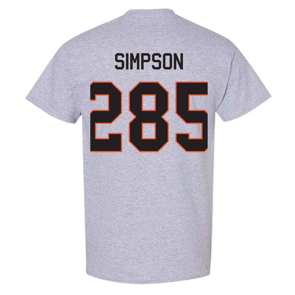 Oklahoma State - NCAA Wrestling : Hayden Simpson - Classic Shersey T-Shirt-1