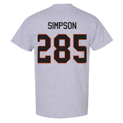 Oklahoma State - NCAA Wrestling : Hayden Simpson - Classic Shersey T-Shirt-1