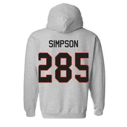 Oklahoma State - NCAA Wrestling : Hayden Simpson - Classic Shersey Hooded Sweatshirt-1